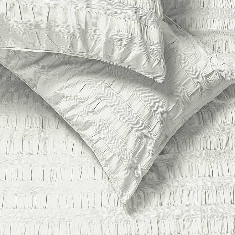 Habitat Widestripe seersucker white bedding set single, UK version