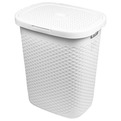 Argos Addis Rattan 50 Litre Laundry Basket - White- Buy online at McGrocer