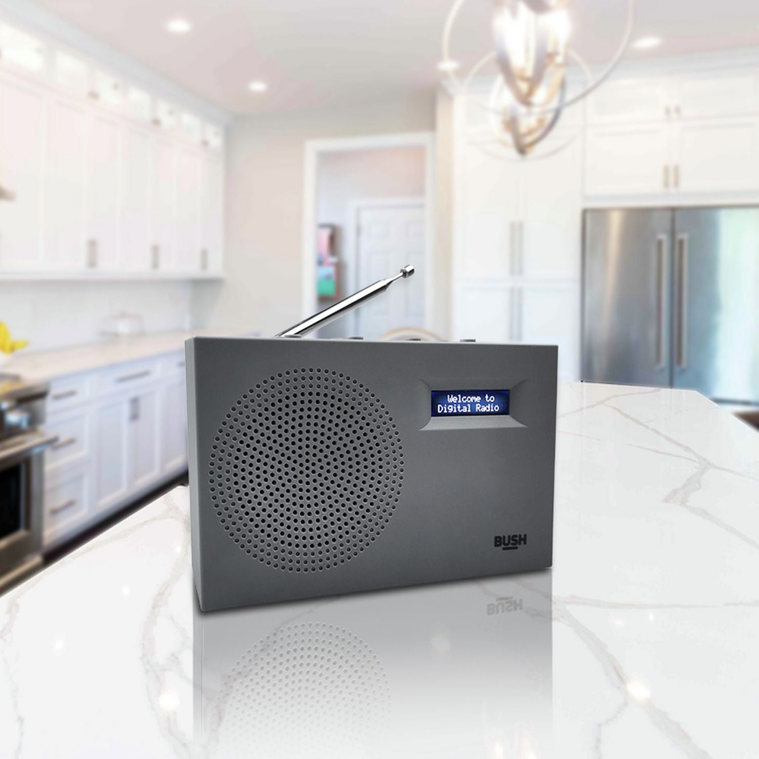 Bush Sandy portable DAB/FM radio, imported from the UK