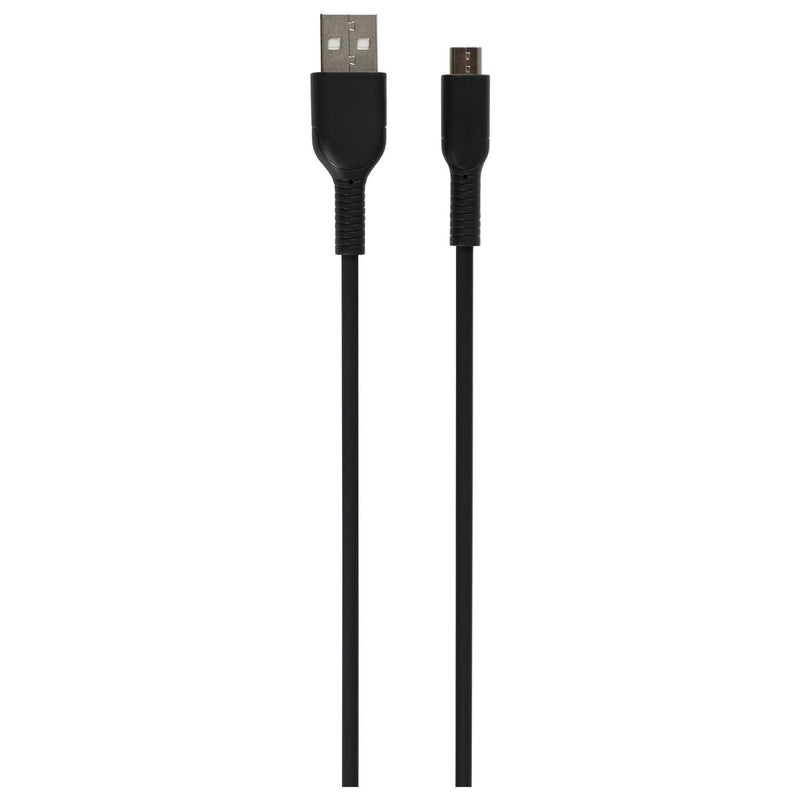Micro USB cable 2m black, imported from the UK