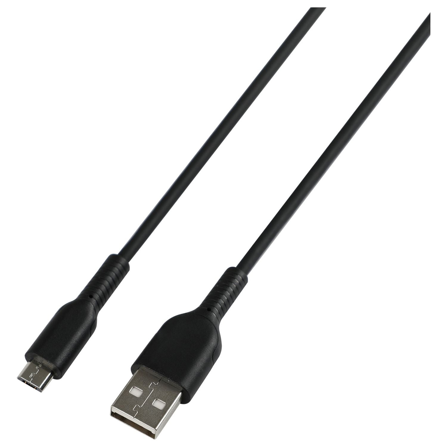 Micro USB cable 2m black, imported from the UK