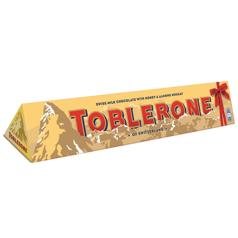 Toblerone Swiss Milk Chocolate with honey and almond nougat 750g (British brand)