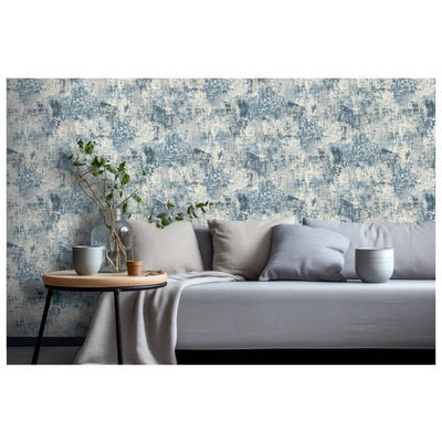 Argos Arthouse Abstract Texture Blue Wallpaper 53cm x 10.05m- Buy online at McGrocer