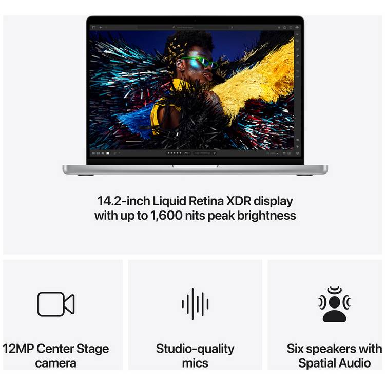 Apple MacBook Pro 14 M4 Max 36GB Silver, imported from the UK