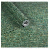 Esselle Home weave wallpaper emerald green gold (British brand)