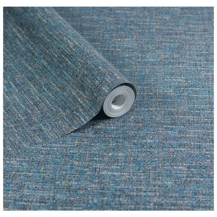 Esselle Home textured weave blue wallpaper, UK version