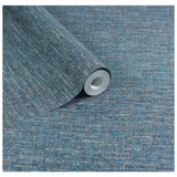 Esselle Home textured weave blue wallpaper, UK version