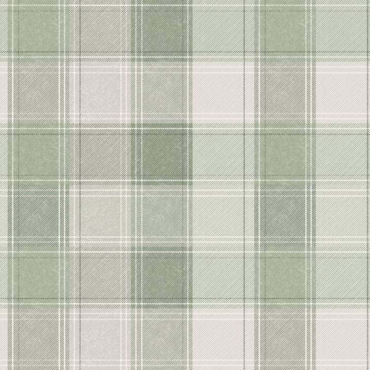 Arthouse check green textured wallpaper roll (British brand)