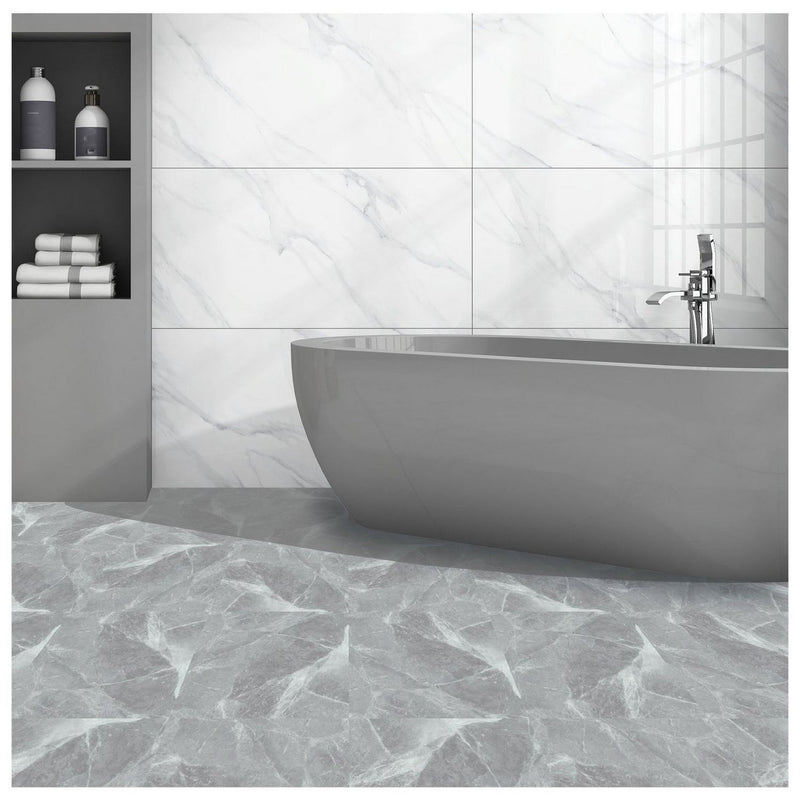 Artifix floor tile Marble Grey, UK version