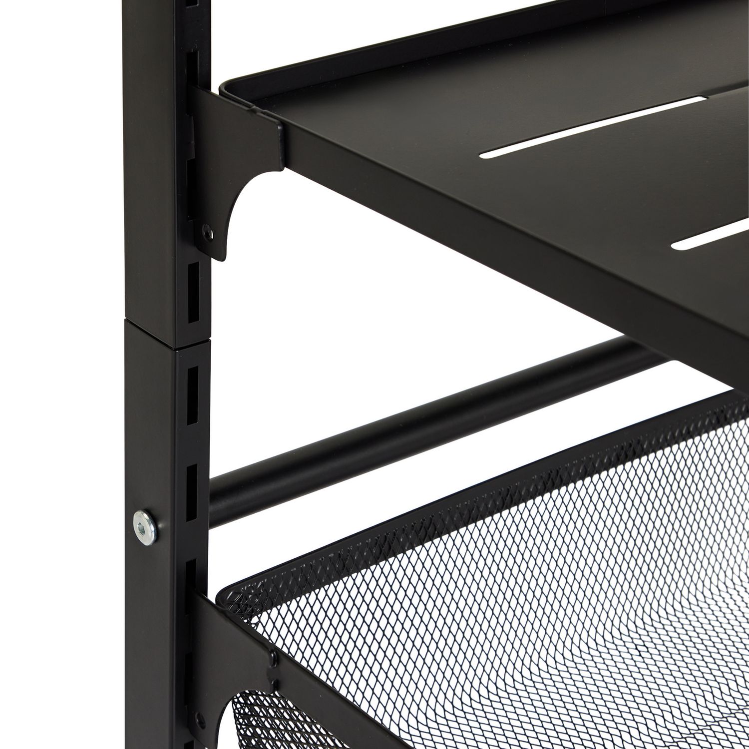 Argos Home adjustable 3 tier kitchen trolley black - British product