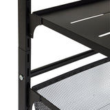 Argos Home adjustable 3 tier kitchen trolley black - British product