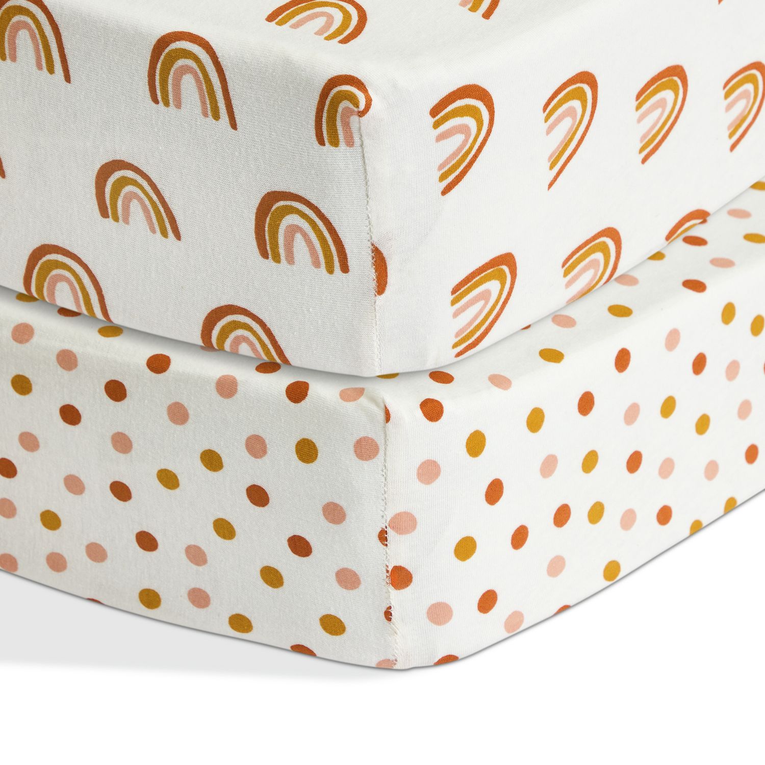 Habitat Cotton Jersey Rainbow Twin Nursery Fitted Sheet-Crib