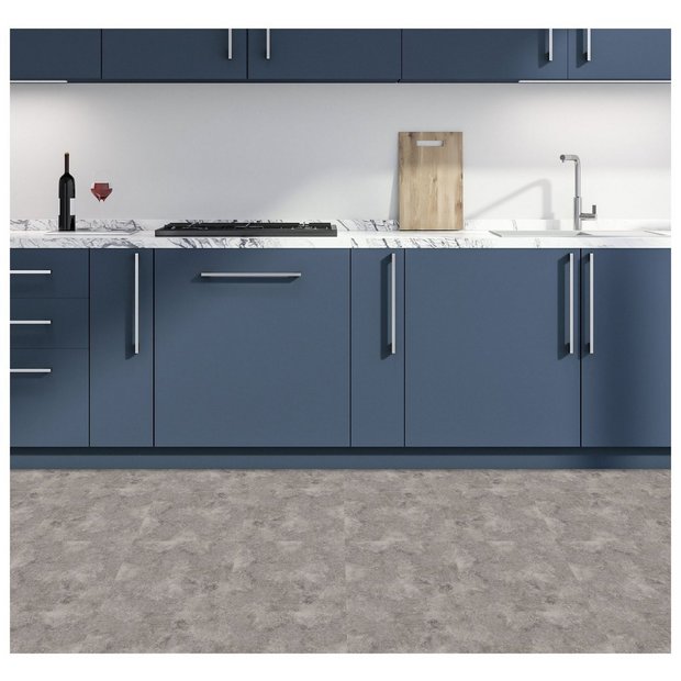 Arthouse textured floor tile grey, imported from the UK