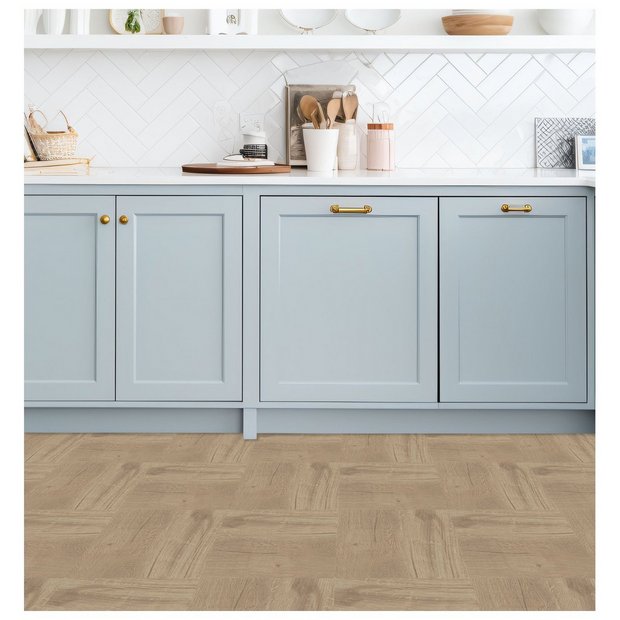 Arthouse natural wood floor tile cream 30cm, UK version