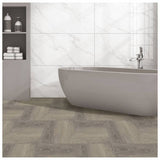 Arthouse taupe wood effect vinyl floor tiles (British brand)