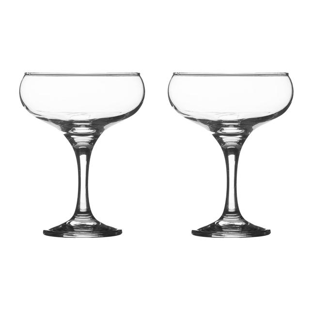 Ravenhead Entertain Cocktail Saucer Glasses 200ml   2 per pack GOODS M&S   