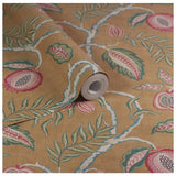 Esselle Home Fruits of Paradise Ochre wallpaper roll, imported from the UK