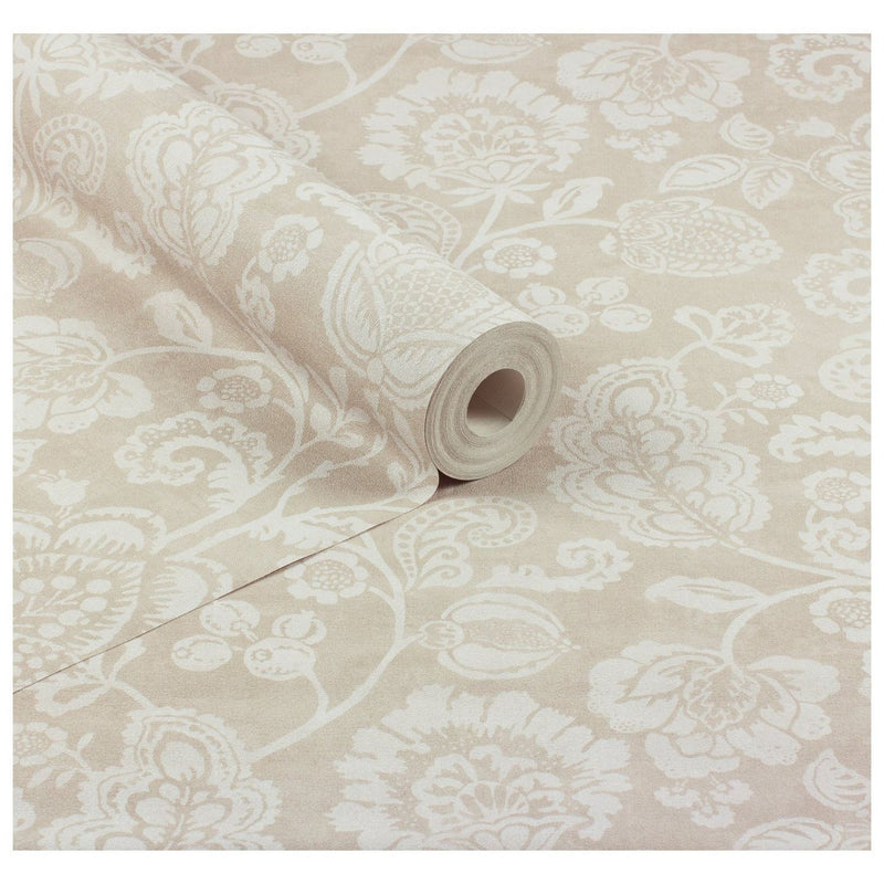 Arthouse Heritage Trail natural floral wallpaper, imported from the UK