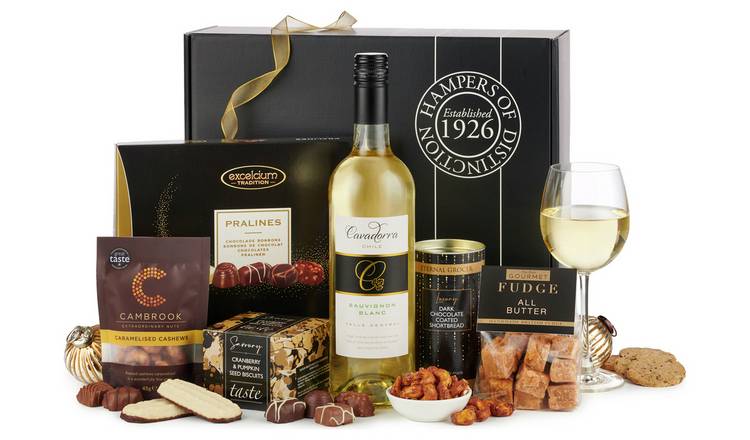 The Celebration with White Wine Gift Box GOODS Argos