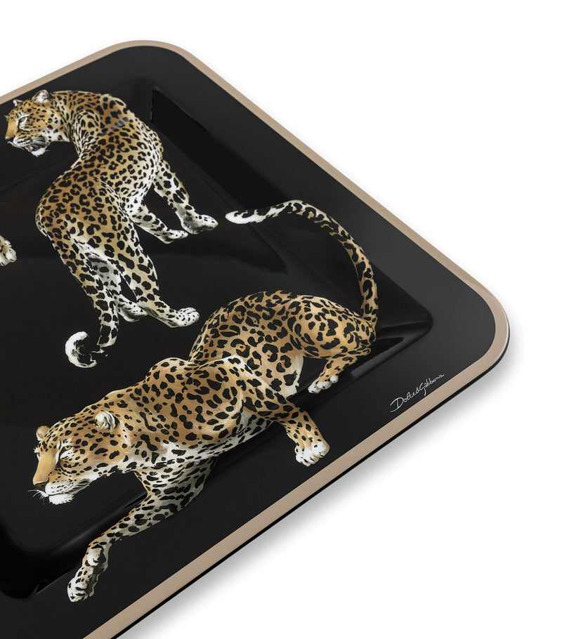 Dolce&Gabbana Casa wooden leopard tray - British product