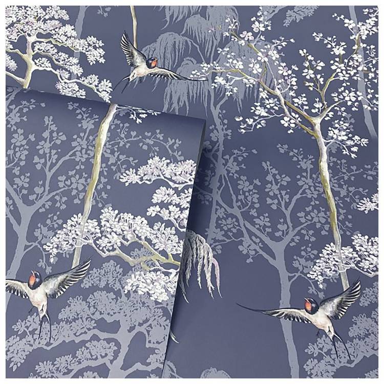 Arthouse Garden Blue Wallpaper roll (British brand)