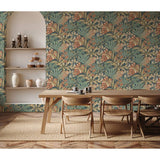 Esselle Home Kirra Leaf Navy wallpaper 50cm x 10m (British brand)