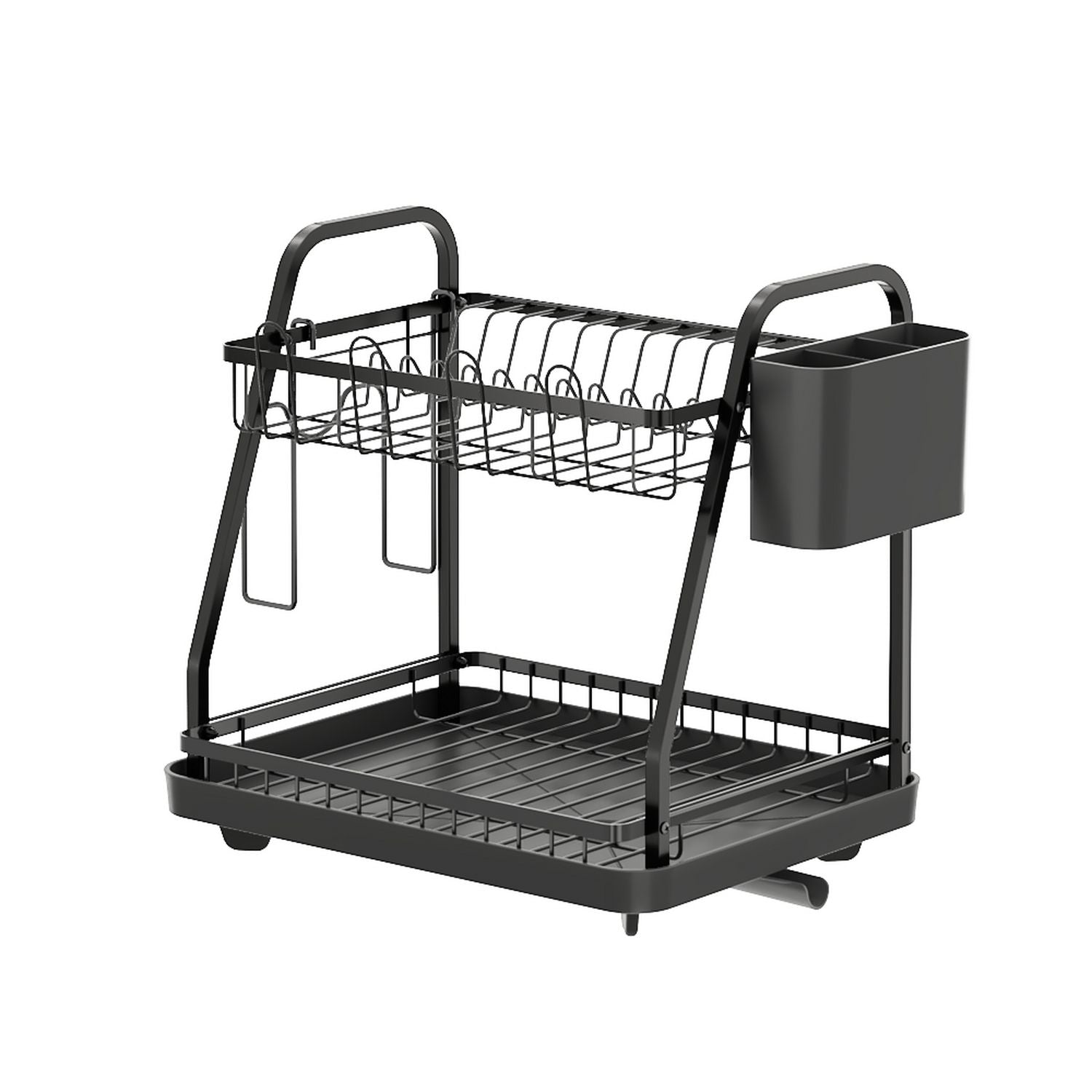 Argos Home 2-tier dish drainer black, imported from the UK