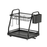 Argos Home 2-tier dish drainer black, imported from the UK