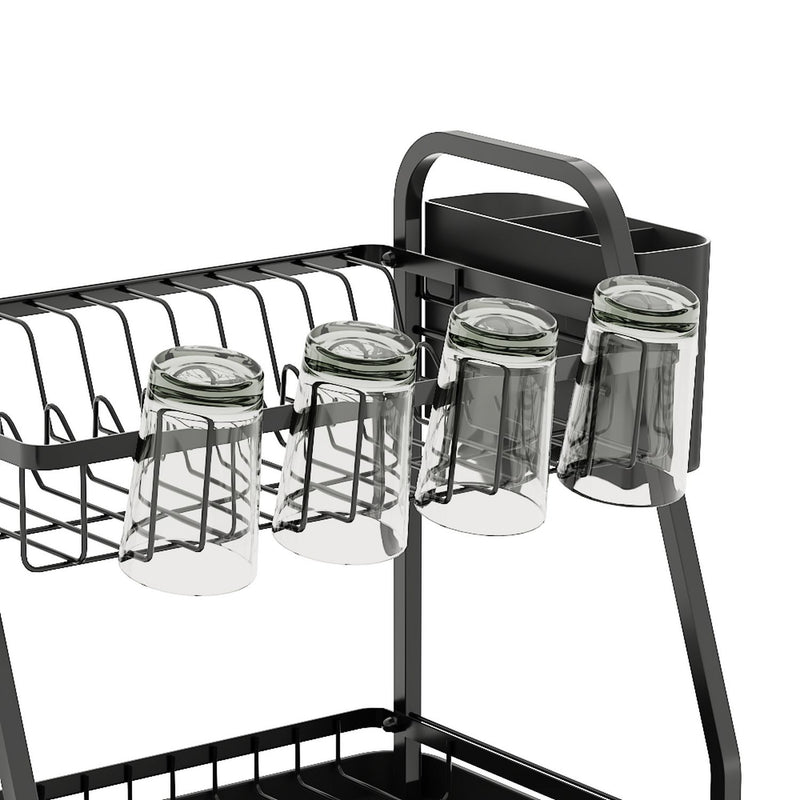 Argos Home 2-tier dish drainer black, imported from the UK