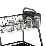 Argos Home 2-tier dish drainer black, imported from the UK