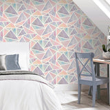 Arthouse Pastel Geo Multi Wallpaper, UK version
