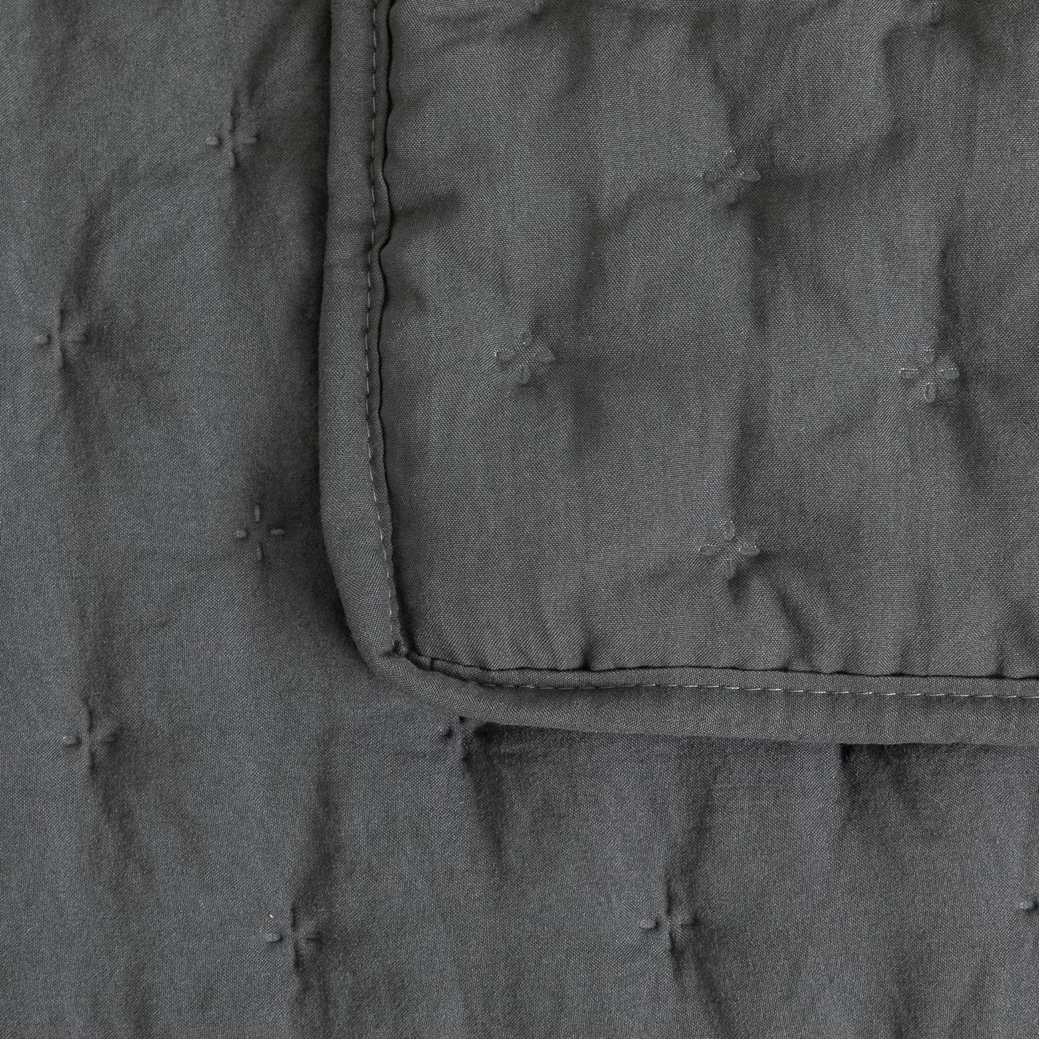 Argos Home pinsonic bedspread charcoal 200x220cm (British brand)