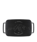 Le Creuset cast iron rectangular BBQ griddle 40cm, UK version