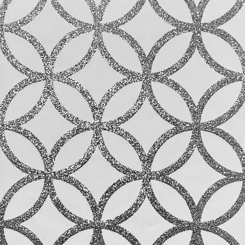 Arthouse wallpaper sequin white silver 53cm x 6m - British product