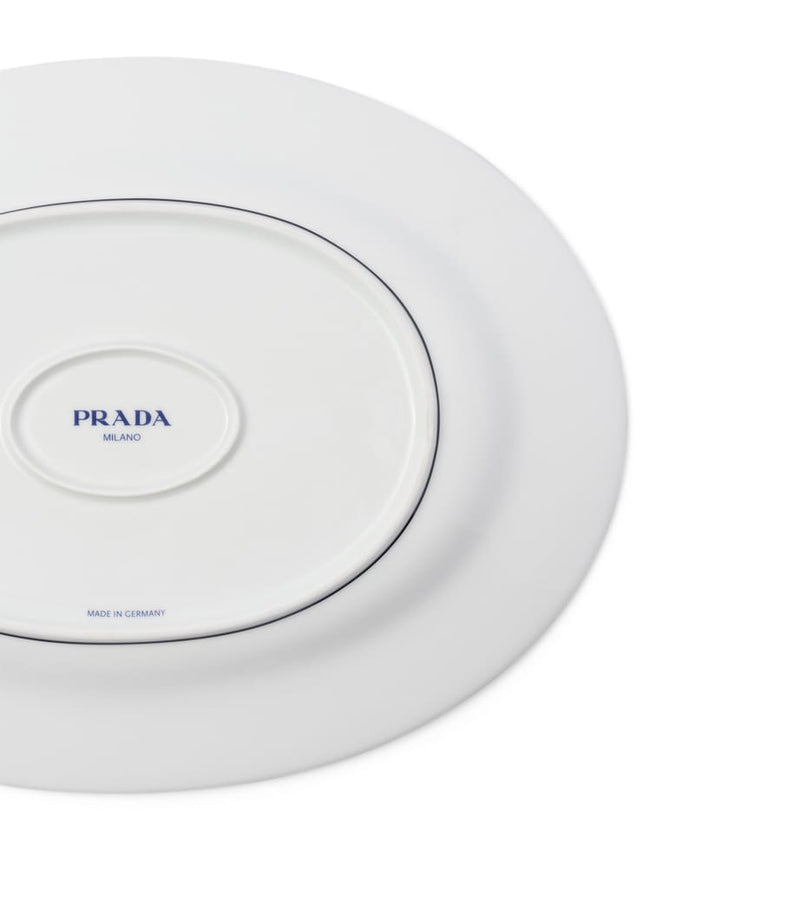 Prada chequerboard serving plate 34cm, imported from the UK