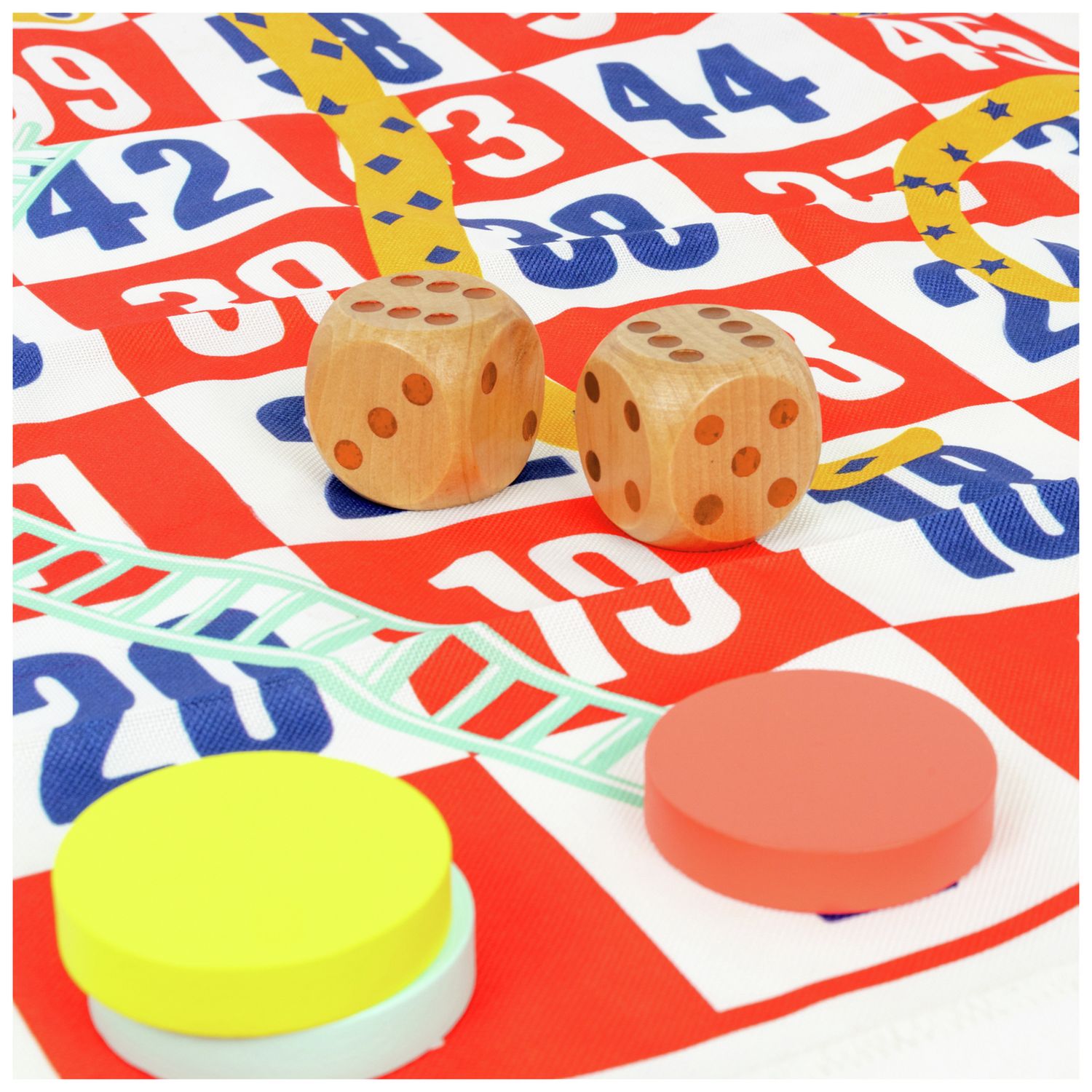 TP wooden Snakes and Ladders game jumbo mat, UK version