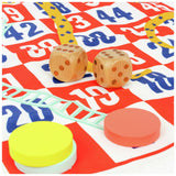 TP wooden Snakes and Ladders game jumbo mat, UK version