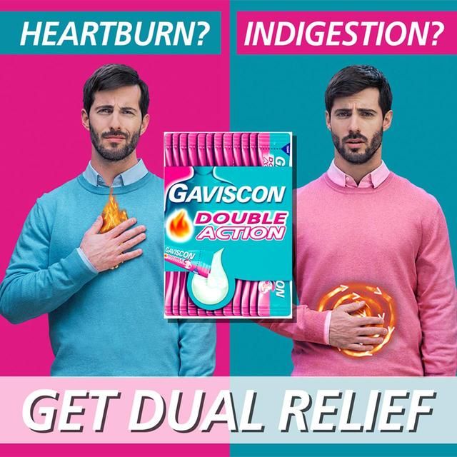 Gaviscon Heartburn & Indigestion Peppermint Liquid Sachets   24 x 10ml GOODS M&S   