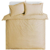 Argos Home gingham bedding set yellow single, imported from the UK