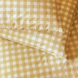 Argos Home gingham bedding set yellow single, imported from the UK