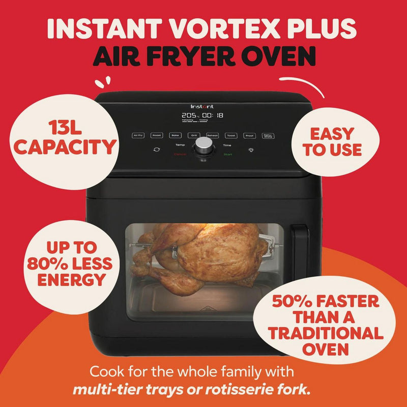 Instant Vortex Plus 13L air fryer oven black - British product