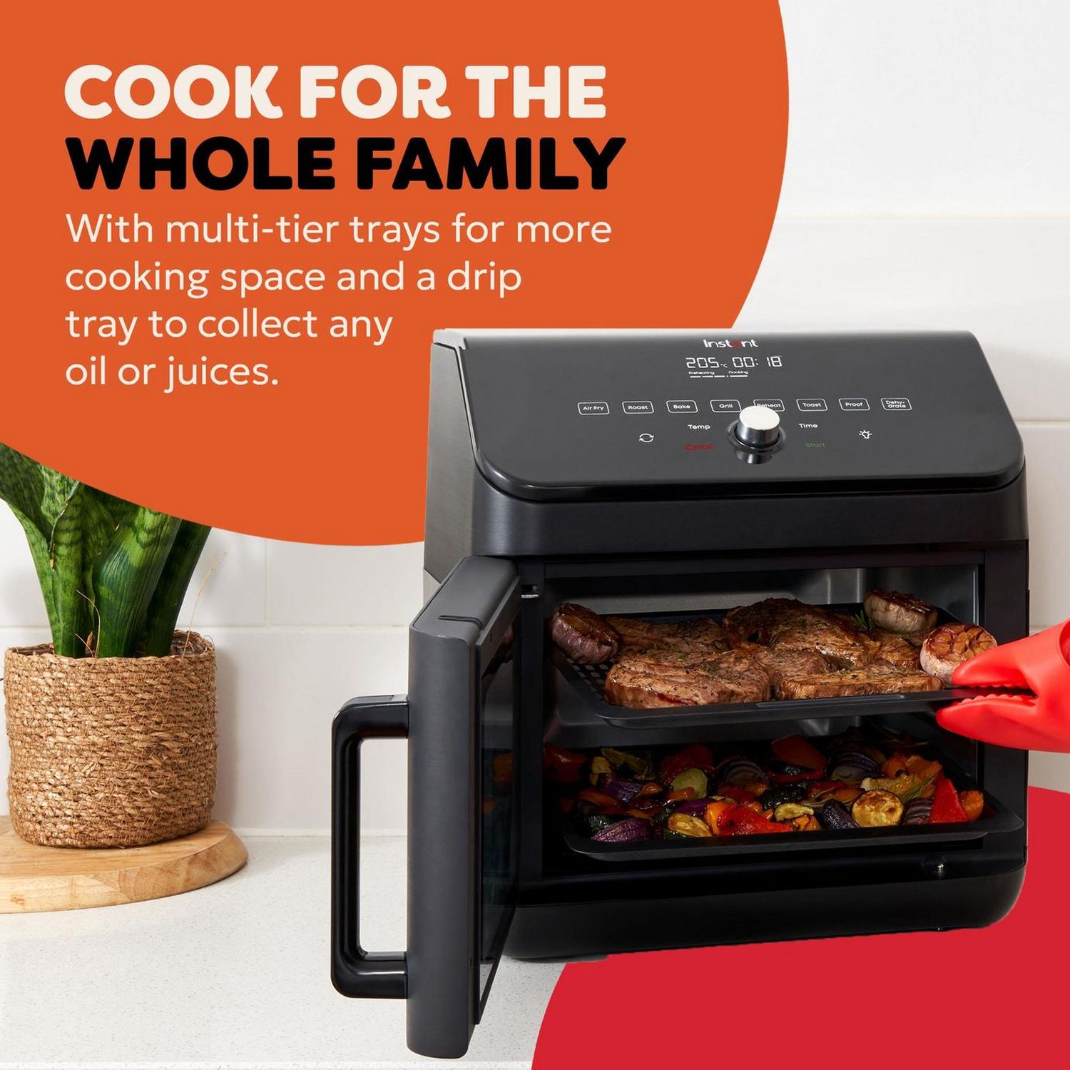 Instant Vortex Plus 13L air fryer oven black - British product