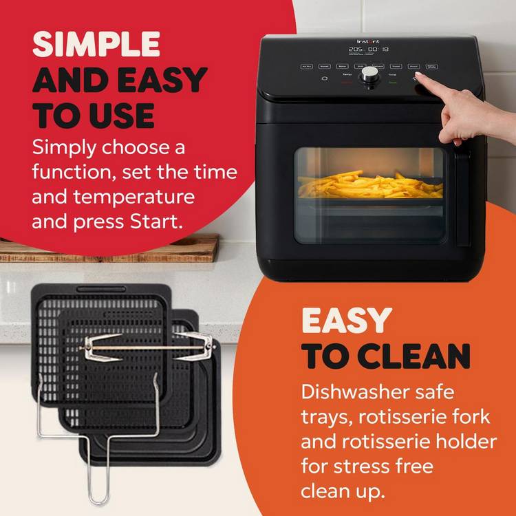 Instant Vortex Plus 13L air fryer oven black - British product