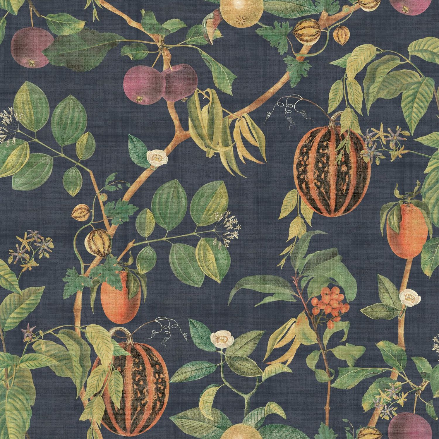 Esselle Home Tropic House navy wallpaper roll - UK version