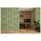 Esselle Home sage green botanical wallpaper roll (British brand)