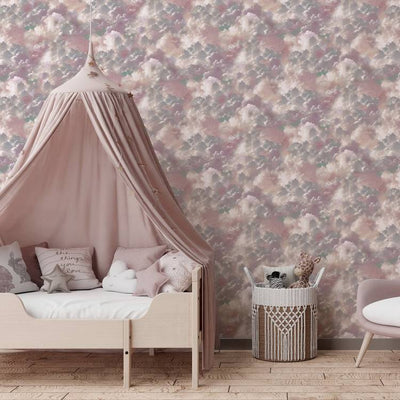 Argos Arthouse Vanilla Skies Pink Wallpaper 53cm x 10.05m- Buy online at McGrocer