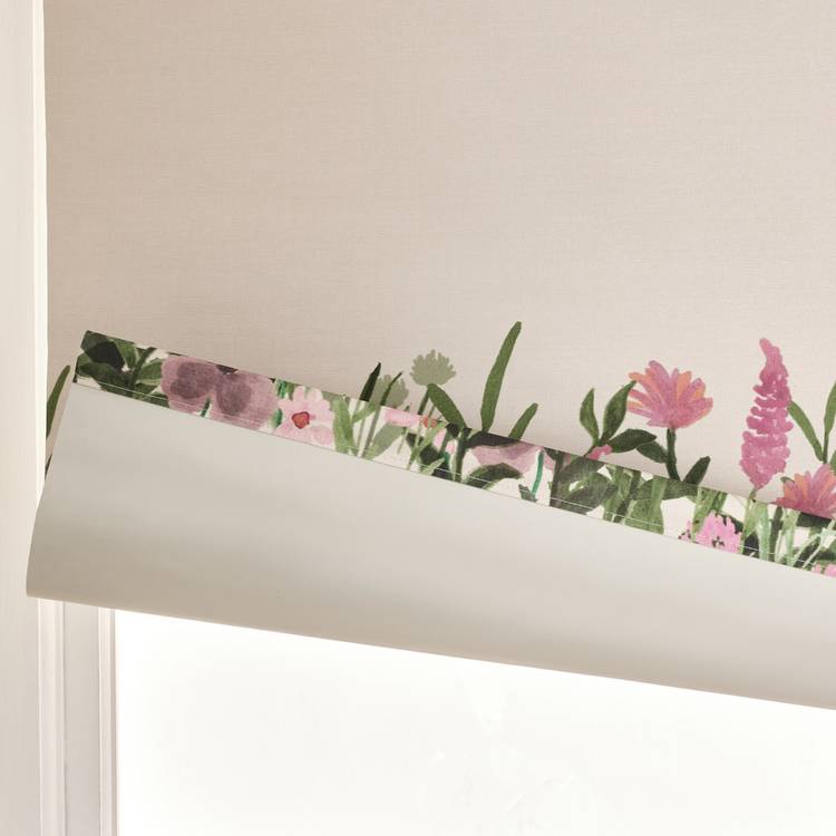 Argos Home floral garden cream blackout roller blind 90cm (British brand)