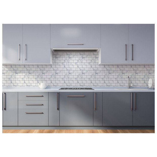 Arthouse grey marble brick geometric wallpaper - British product