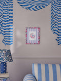 Cath Kidston blue pink floral wall art 33x40cm - British product