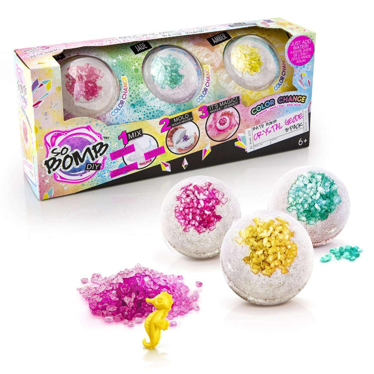 So Bomb DIY Bath Bomb Geode 3 Pack (British brand)